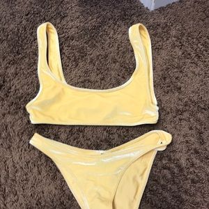 Triangl velvet orange bikini